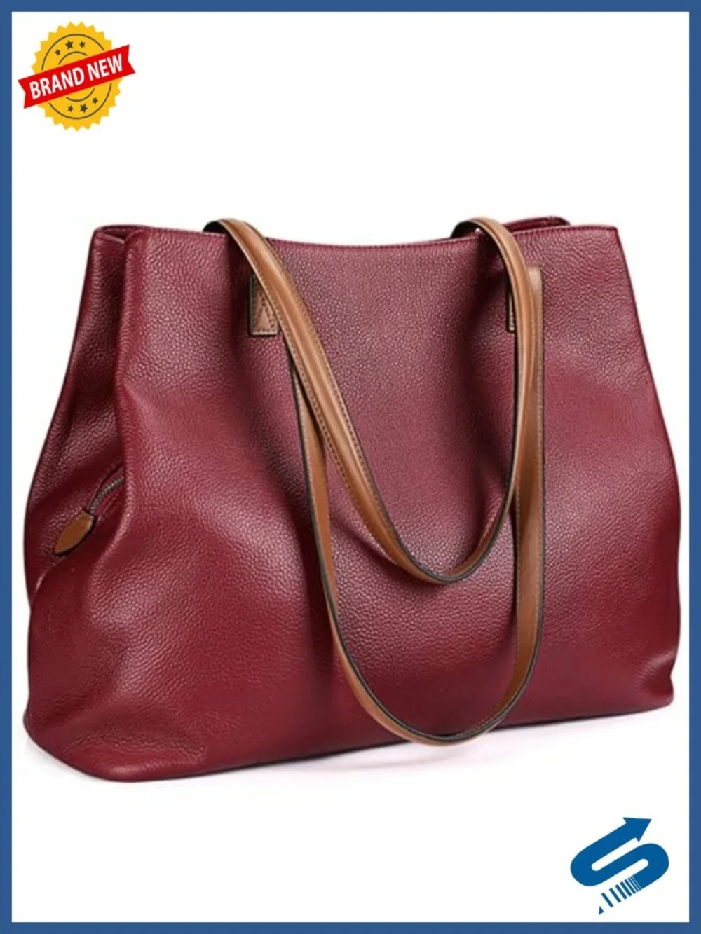 Genuine Leather Hobo Bag Fits 13